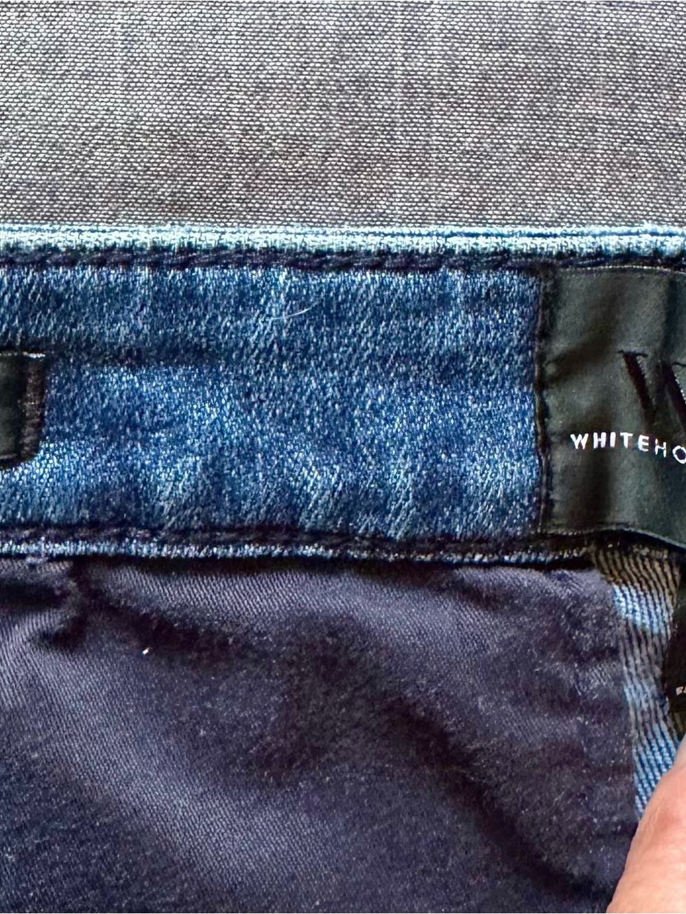 White House Black Market Blue Flare Wide-Leg Jeans - Picture 3 of 5